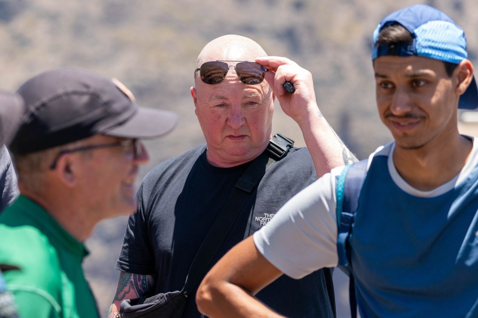 Jay's dad Warren is also searching the his son on the island