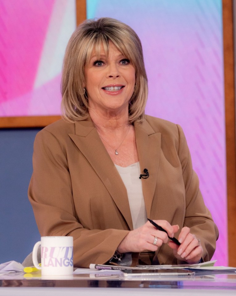 Editorial use only Mandatory Credit: Photo by Ken McKay/ITV/REX/Shutterstock (14311722i) Ruth Langsford 'Loose Women' TV show, London, UK - 22 Jan 2024