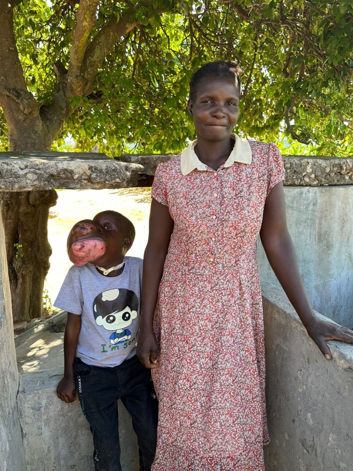 The nine-year-old family is pleading with the British public for help (Simbarashe pictured with mother Marie)