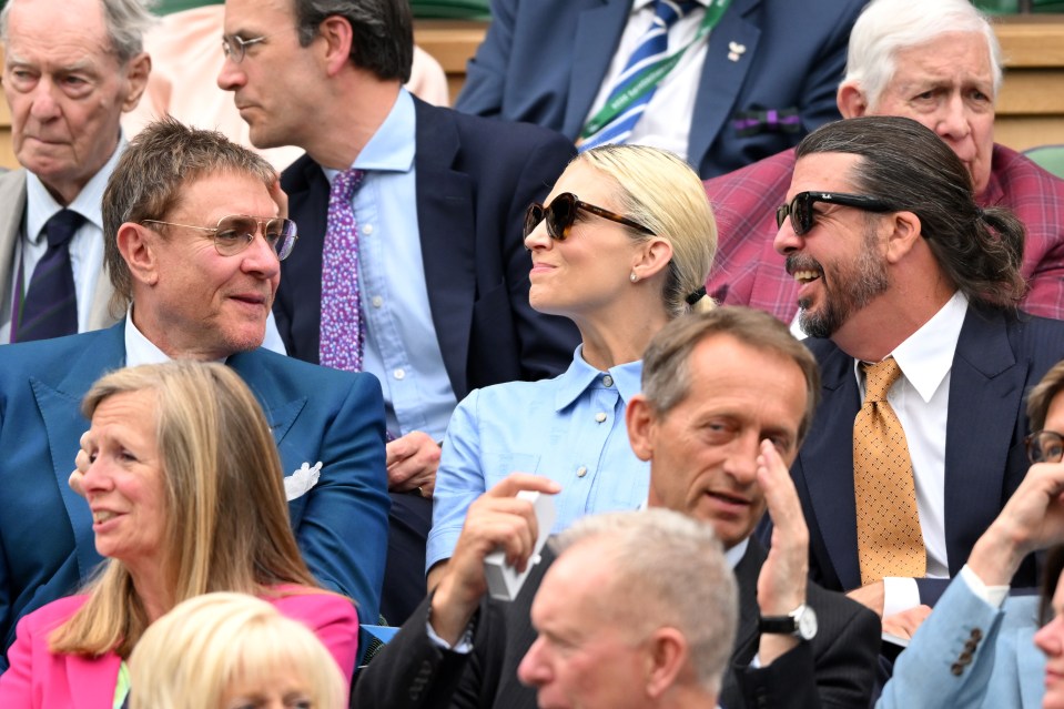 Grohl appeared to enjoy the tennis more than his interview