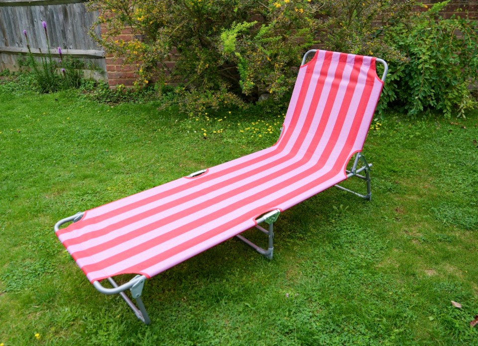 This Argos lounger costs just £32 and was comfy but it was a bit stiff