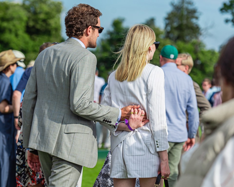 The couple were spotted at the Cowdray Park Gold Cup in Petworth, West Sussex