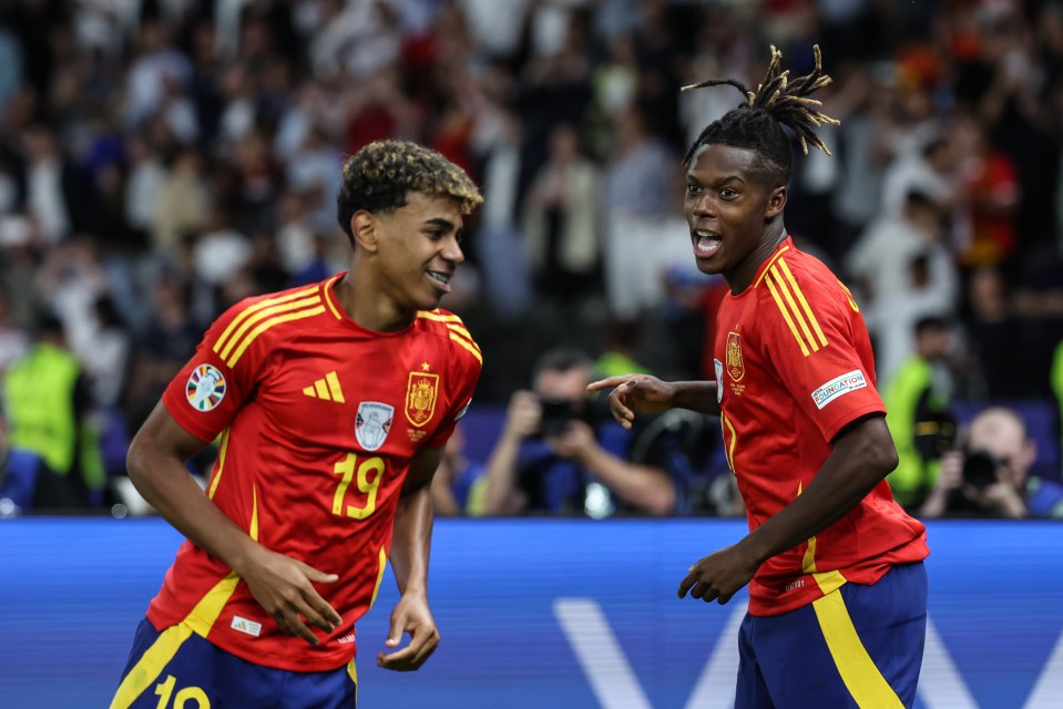 Spain stars Lamine Yamal and Nico Williams make the team