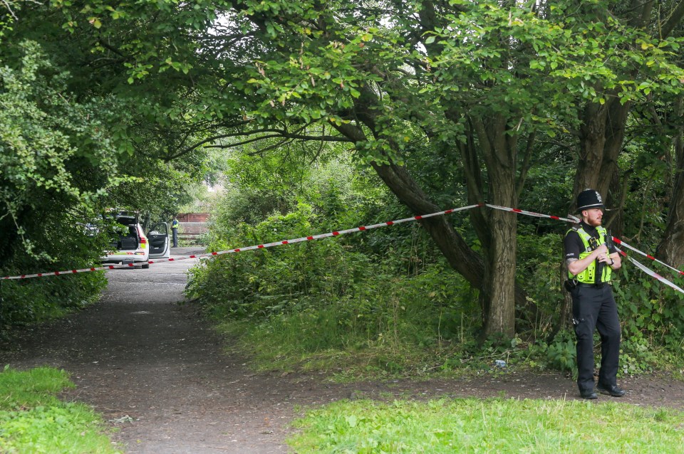 The area was sealed off while a major search took place