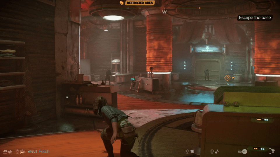 Star Wars Outlaws screenshot showing stealth gameplay.