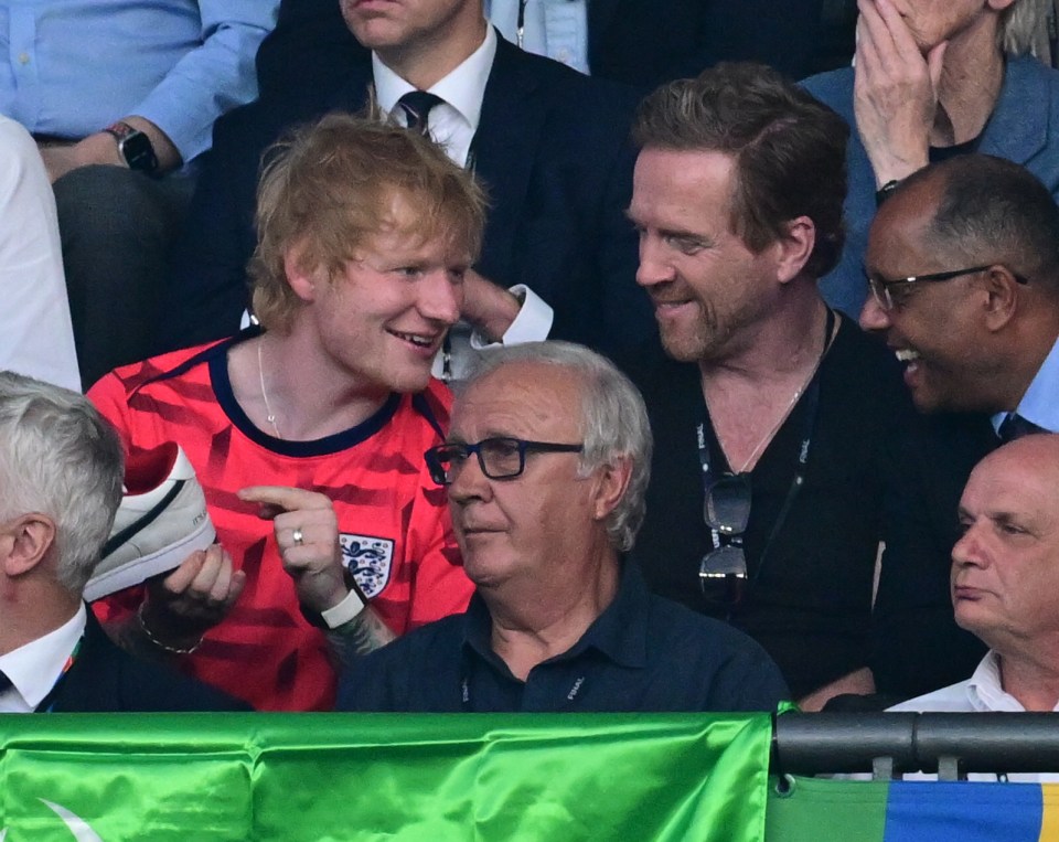 Ed Sheeran and Damian Lewis