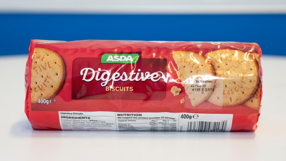 Asda's digestives were a major let down, with barely any flavour to them