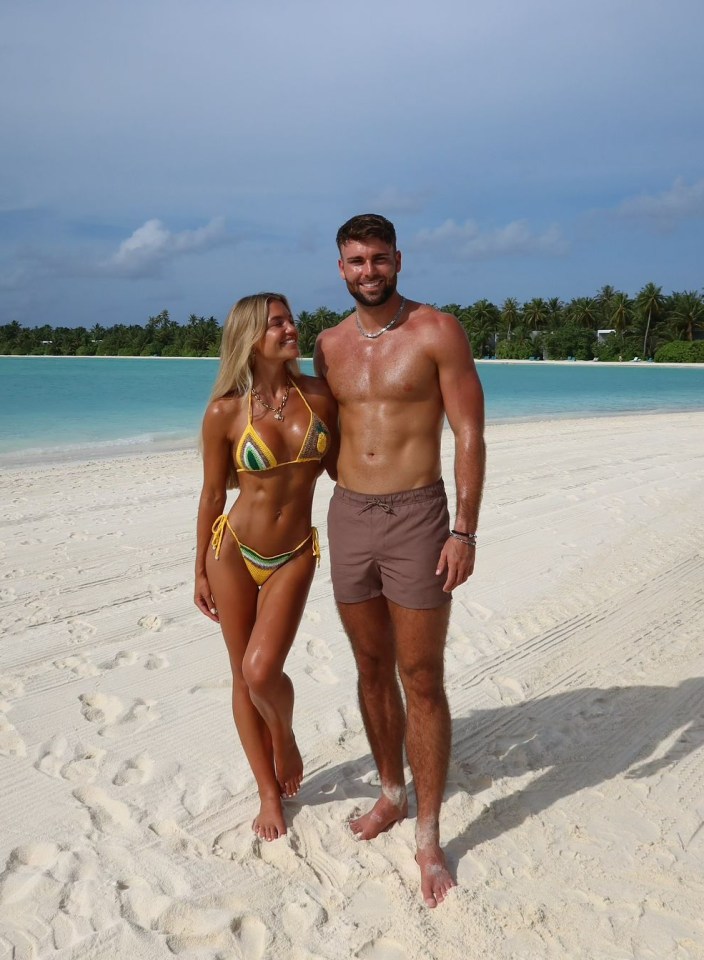 Molly and footballer boyfriend Tom Clare have been sunning themselves in the Maldives