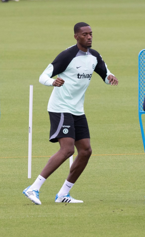 Tosin Adarabioyo enjoyed his first session in a Chelsea shirt