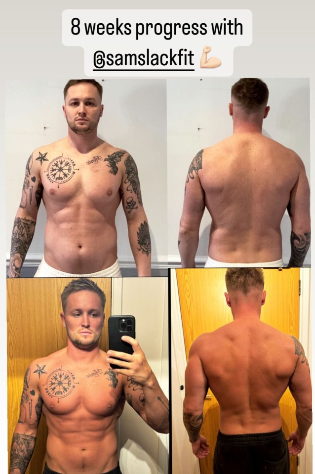 Hollyoaks’ Alfie Browne-Sykes shows off incredible eight week body transformation