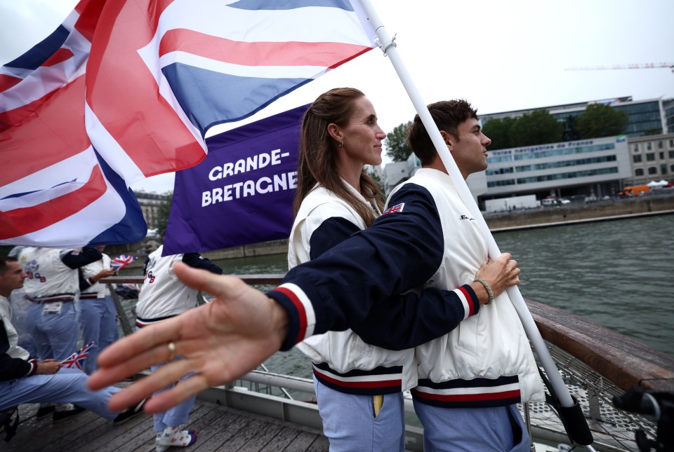 Tom Daley and Helen Glover flew the flag for Team GB