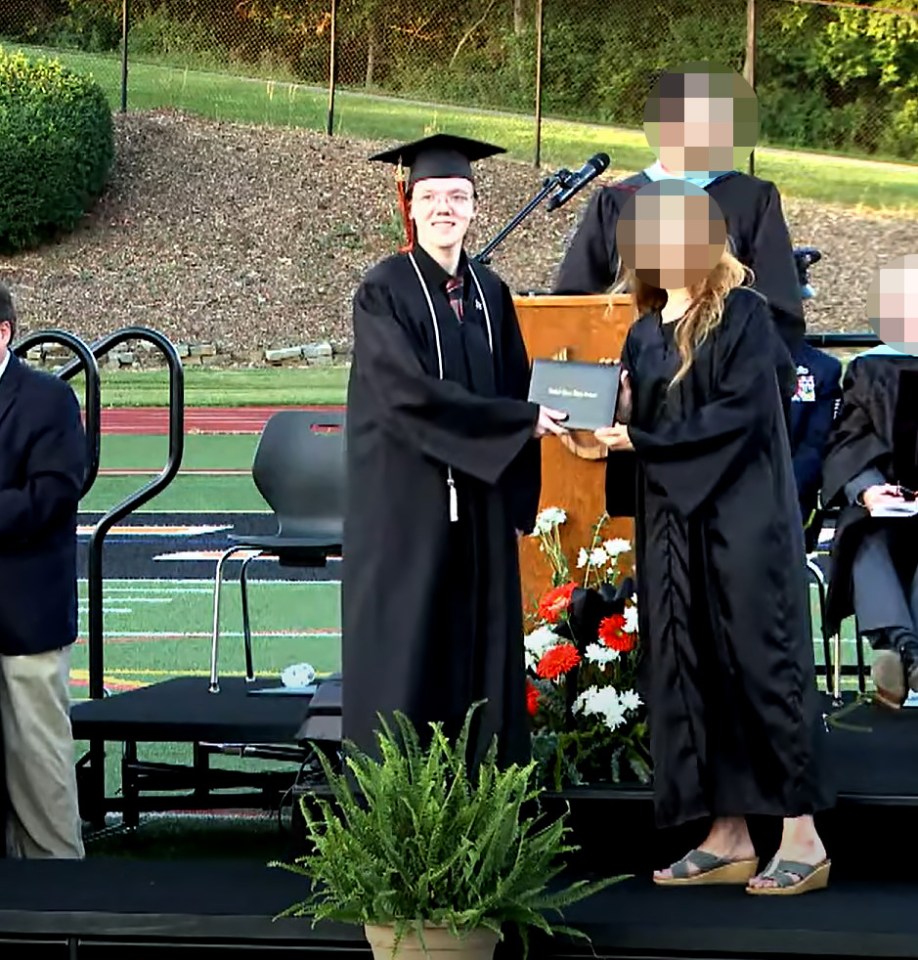 Gunman Crooks pictured at his high school graduation in 2022