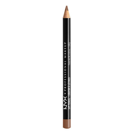 She uses the lip liner in the shade Nude Truffle