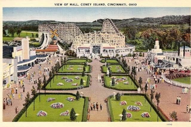 A theme park similar to Disneyland or Coney Island (pictured) could have opened in Milton Keynes