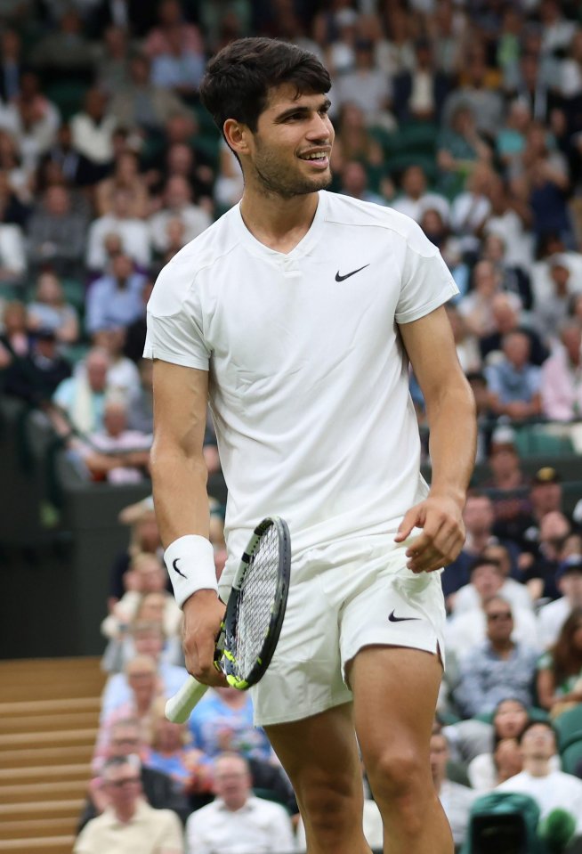 Carlos Alcaraz loves to play tennis with a smile on his face