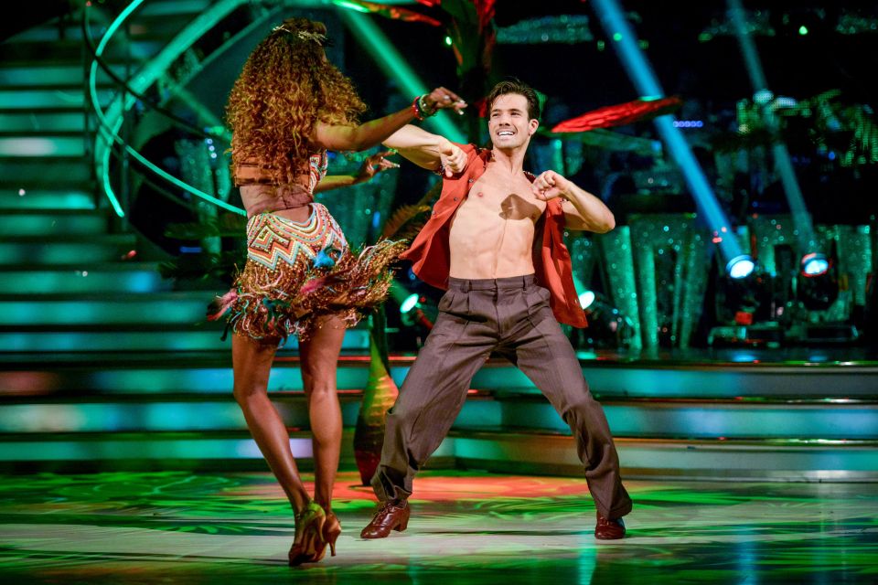 Danny Mac provided unbridled joy to viewers as he flaunted his rippling muscles