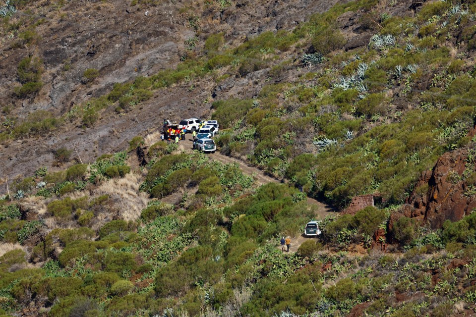 They searched the area before the hunt was called off on Sunday