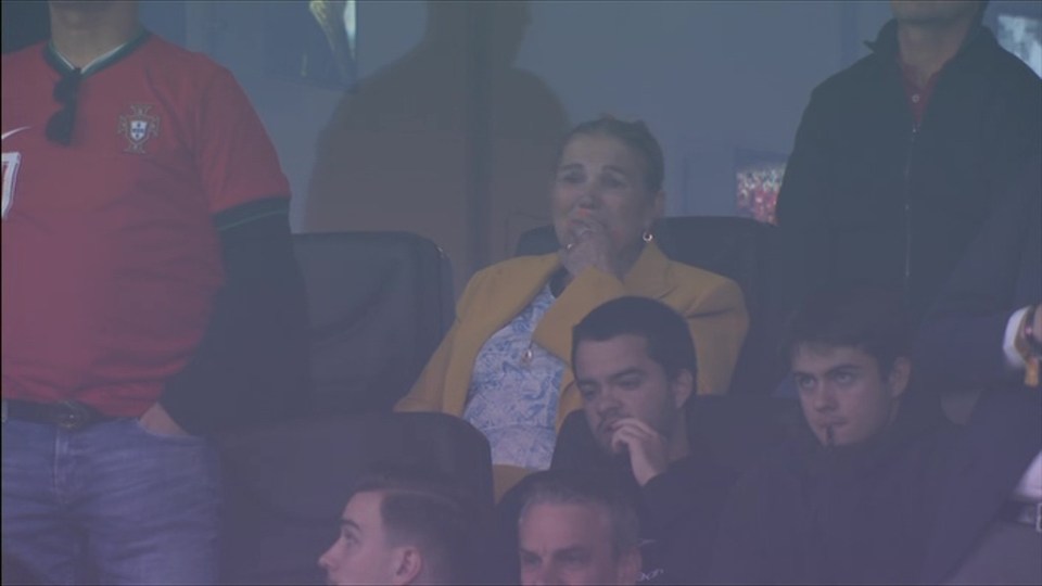 Ronaldo’s mum Maria Dolores dos Santos Aveiro was also tearful