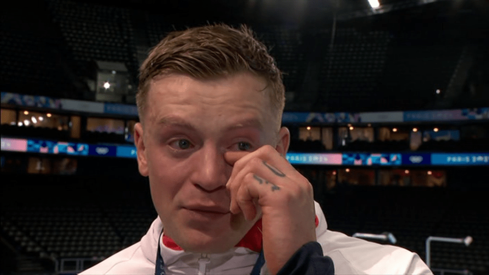 Adam Peaty was brought to tears after his Olympic silver medal