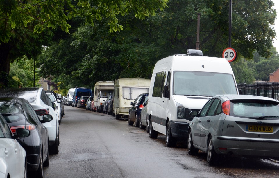 Residents are furious as their parking space gets taken by campervans