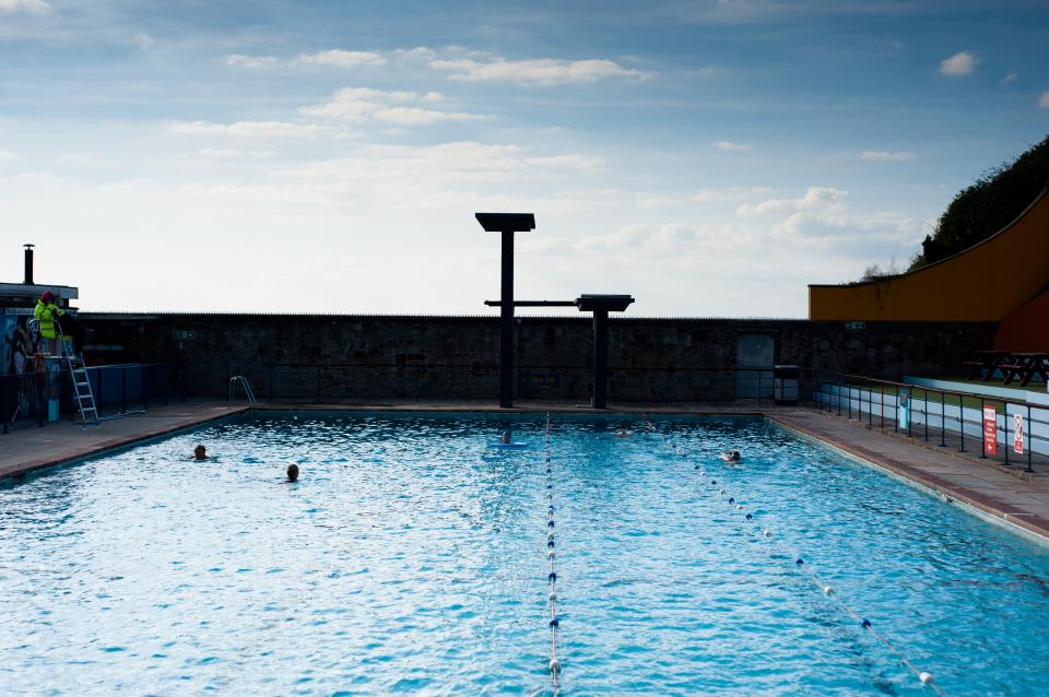 Portishead Open Air Pool has a 33m-long pool that's heated to 28C