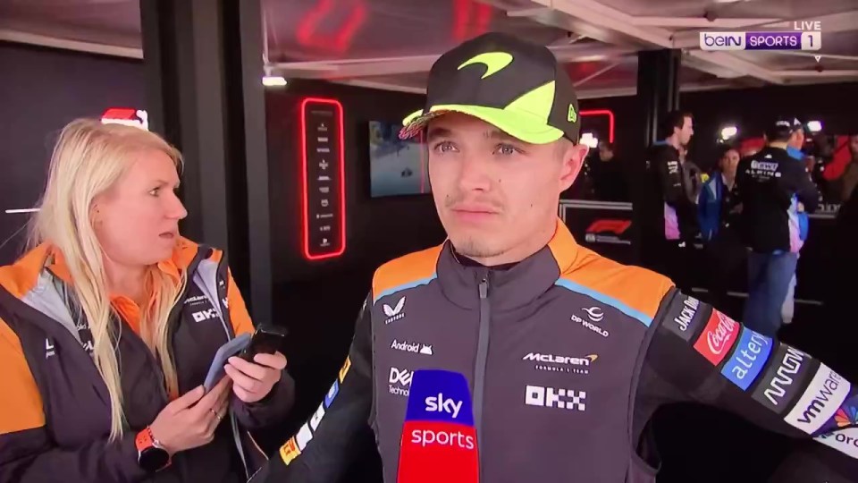 Lando Norris was visibly upset after the British Grand Prix