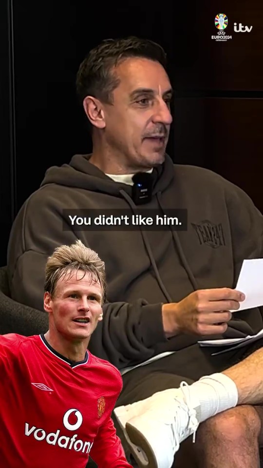 Gary Neville brought up Teddy Sheringham in front of Roy Keane