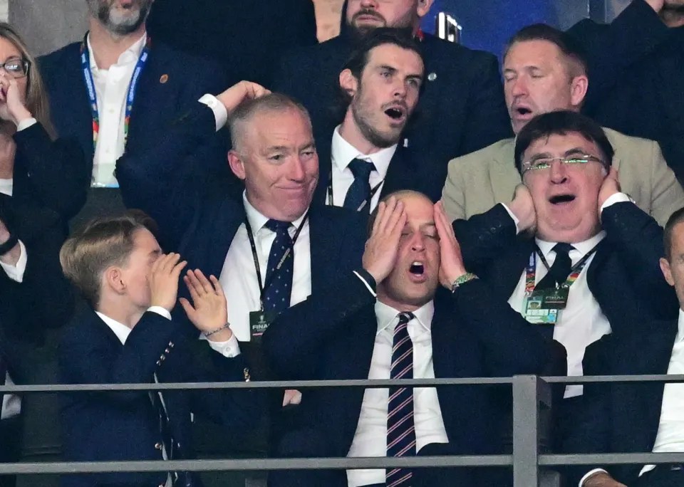 The royals couldn’t bare to look as the ref blew the final whistle