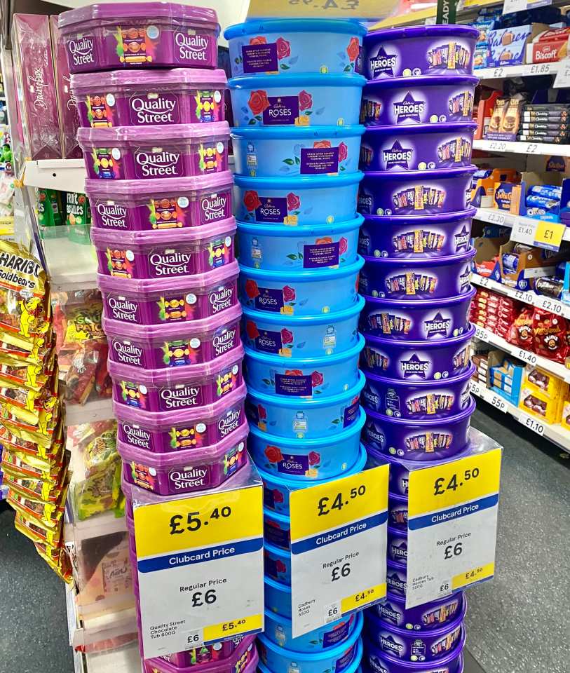 Tesco has slashed the price of chocolate tubs in time for the end of the school year