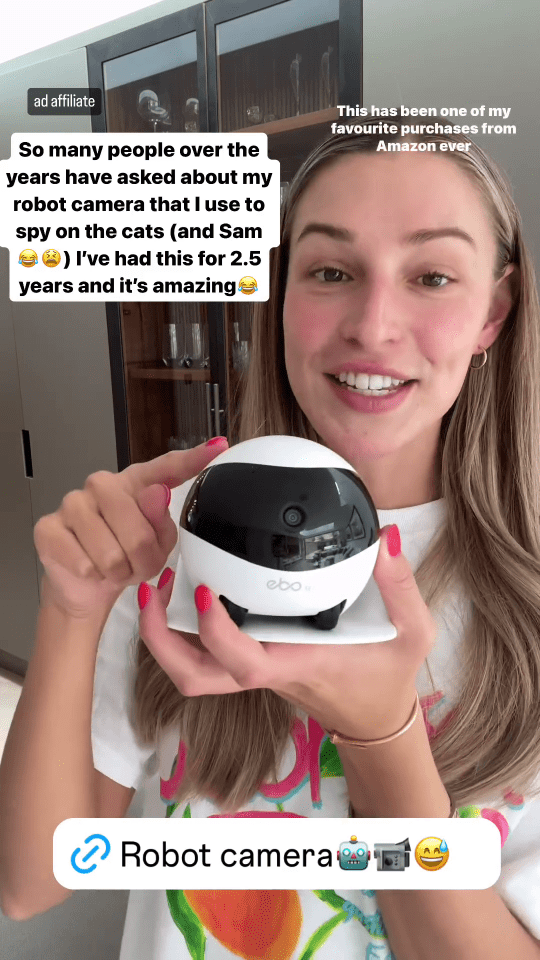 Zara, 27, revealed the camera she has in their home