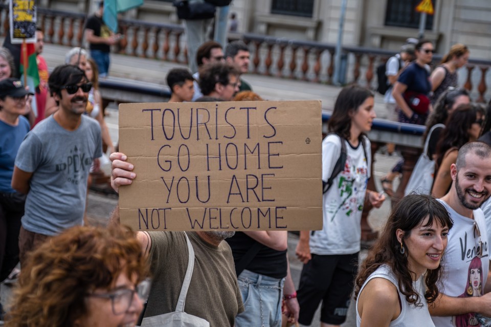 Anti-tourist marches have been going on across Spain this summer