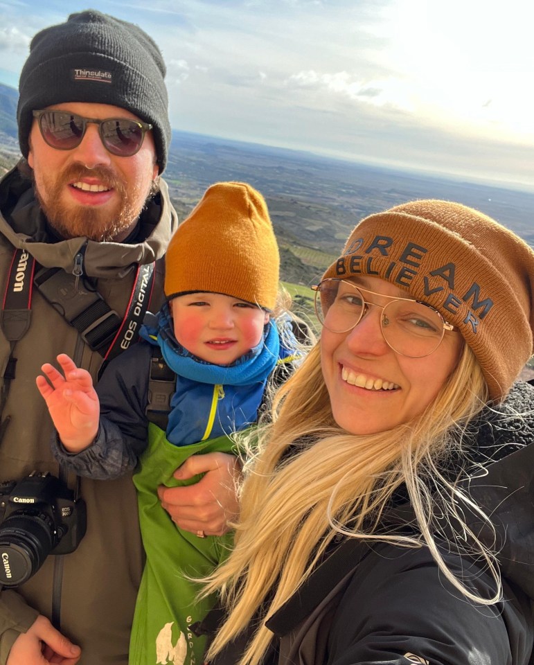 Bex Elliott and Henry Gayler live in a van with their three-year-old son Ronnie