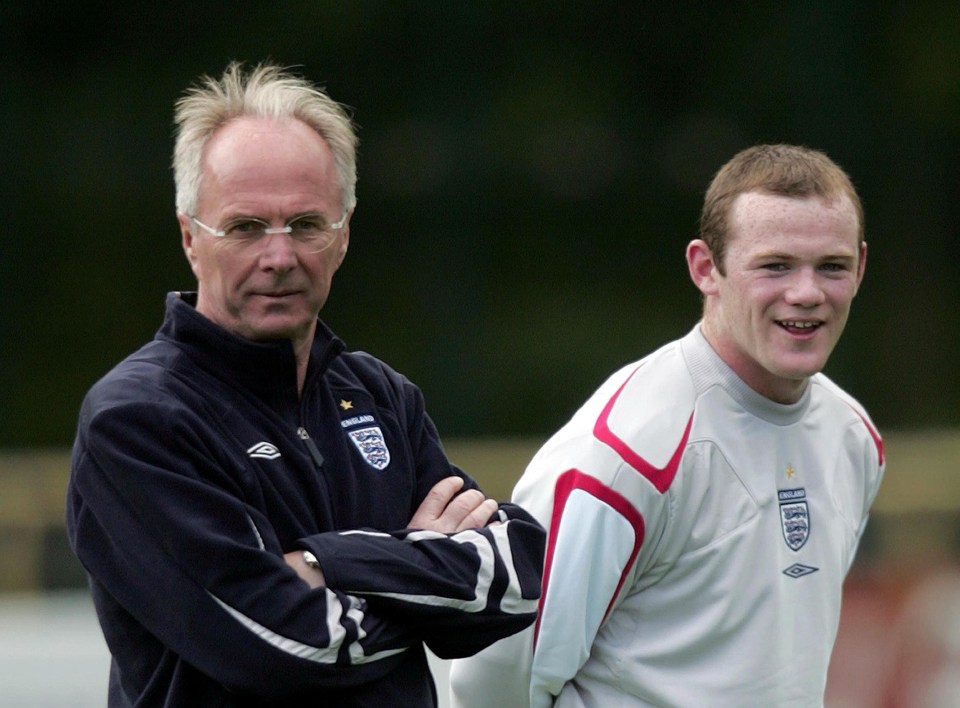 Eriksson handed Rooney, then 17, his England debut in 2003