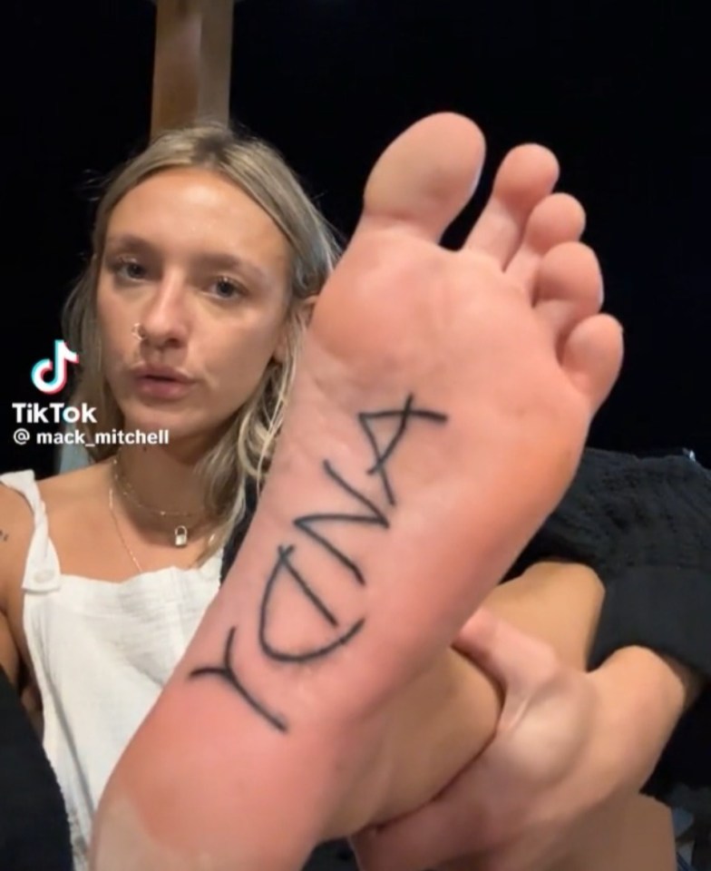 Mac got the tattoo while drunk and questioned if she regretted it