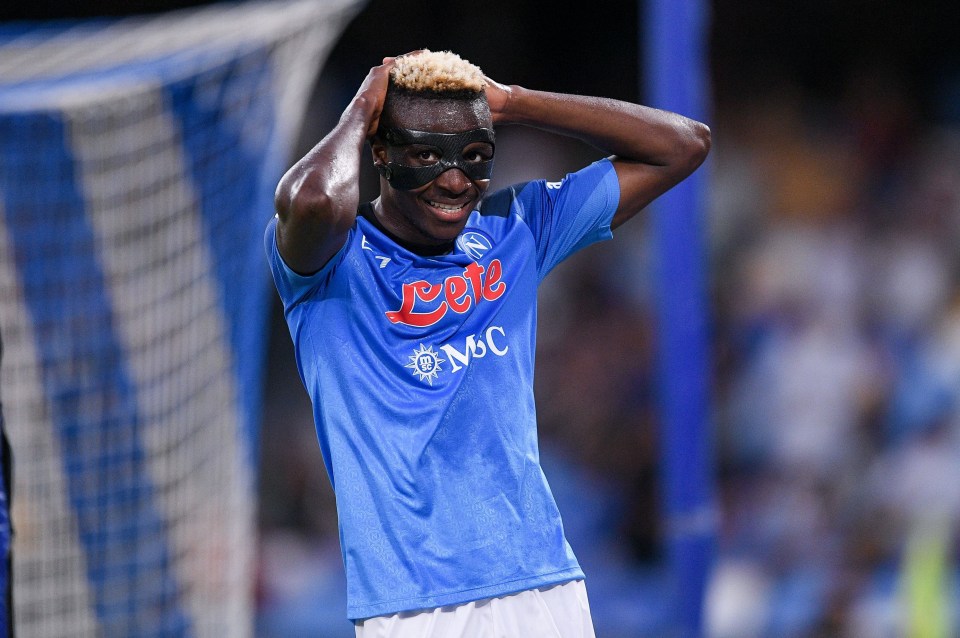 a soccer player wearing a mask and a shirt that says noc