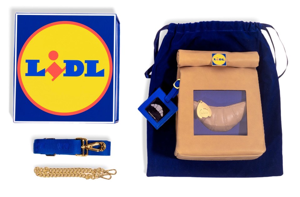 a blue box with the lidl logo on it