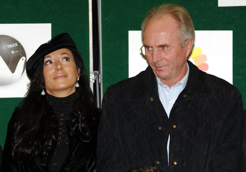 Sven Goran Eriksson and his partner Nancy Dell’Olio