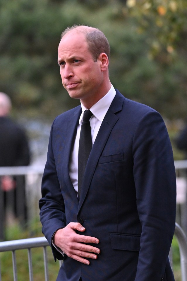 William did not talk to his brother Harry, who flew in for the funeral