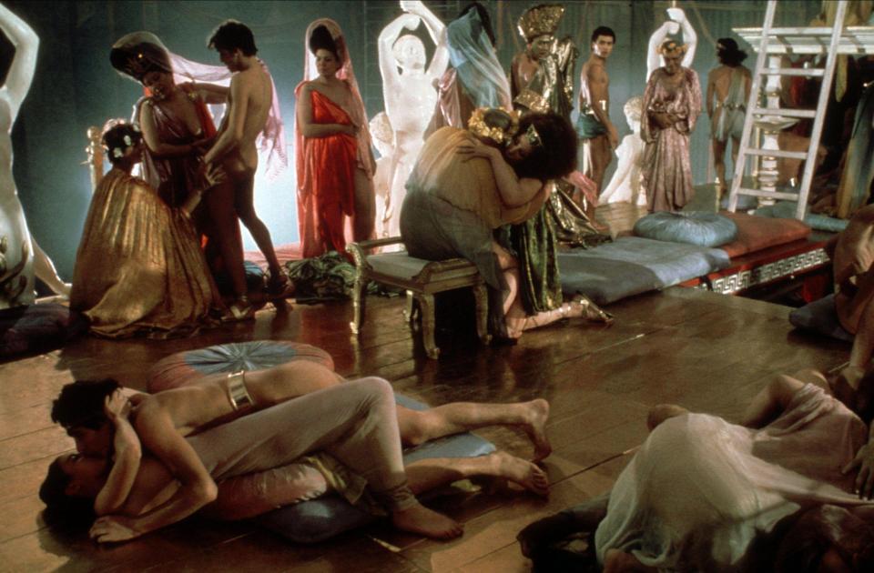 The film had several scenes where actors would engage in huge orgies