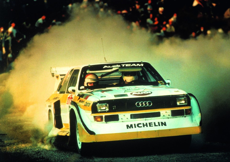 The legendary Audi Quattro Group B rally car