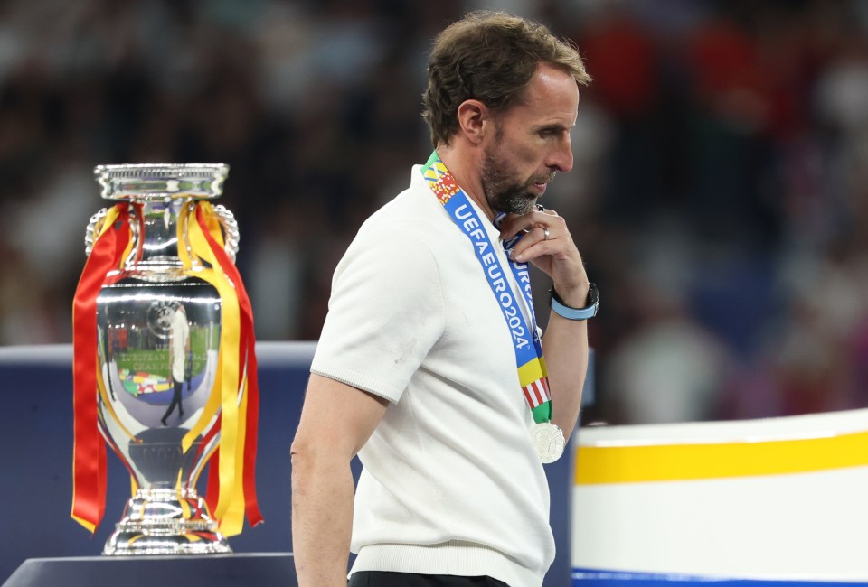 Southgate suffered defeat in back-to-back Euros finals