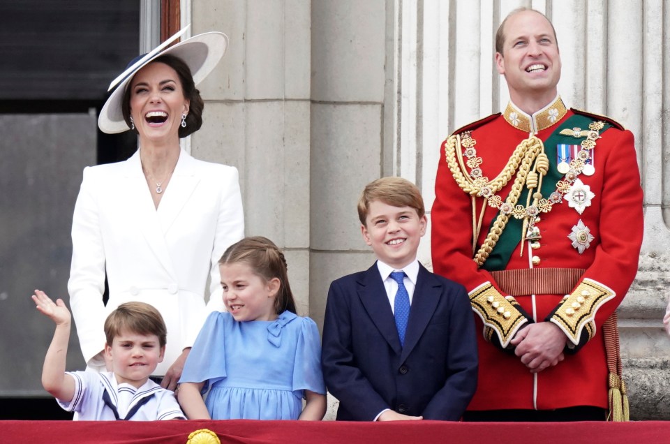 The Wales family on Buckingham Palace balcony