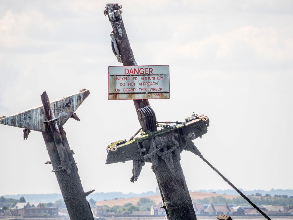 It's feared the ship still holds enough explosive power to unleash a tidal wave in the Thames