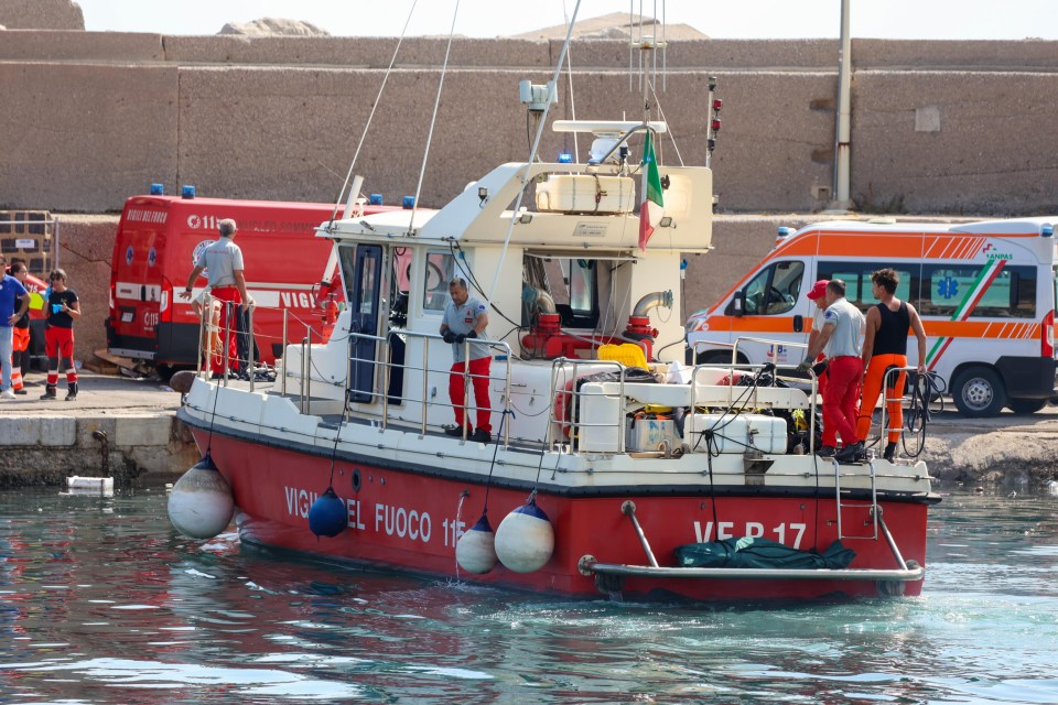 Boat ambulances with health workers wait on the pier