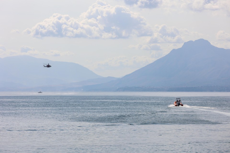 Emergency services continued searching on Monday afternoon