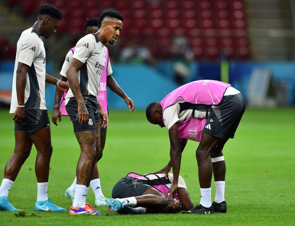 The incident came ahead of Real Madrid's Uefa Super Cup final against Atalanta