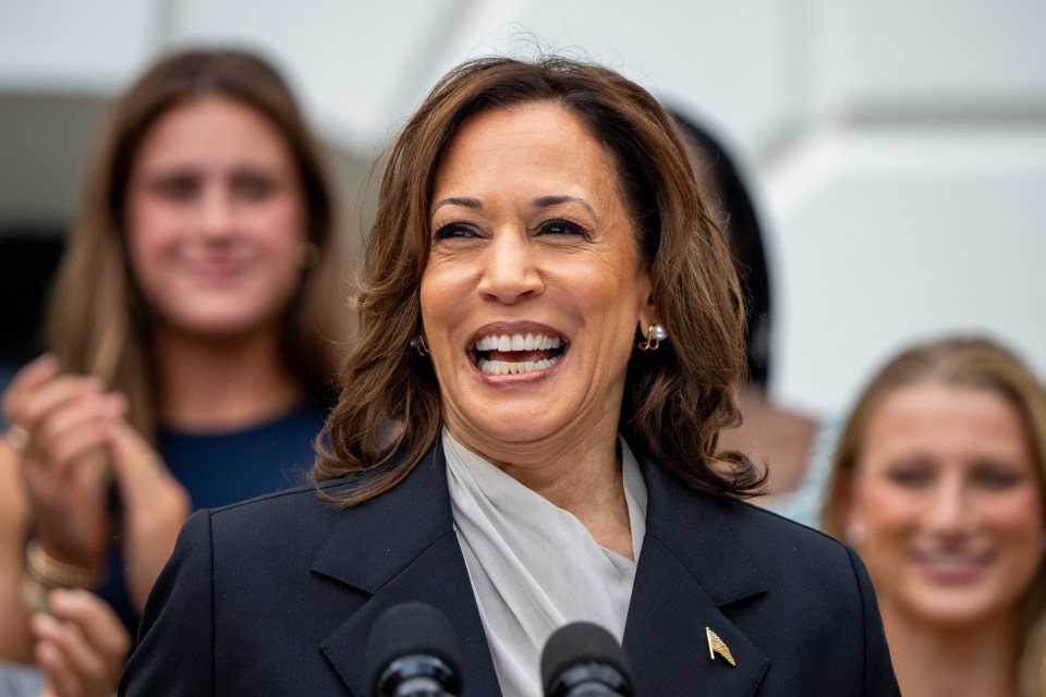 a woman in a black jacket is smiling and wearing a pin with the letter a on it