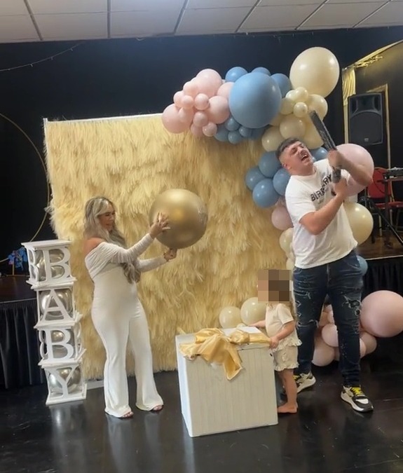 A father has left people open-mouthed after wrecking his own gender reveal