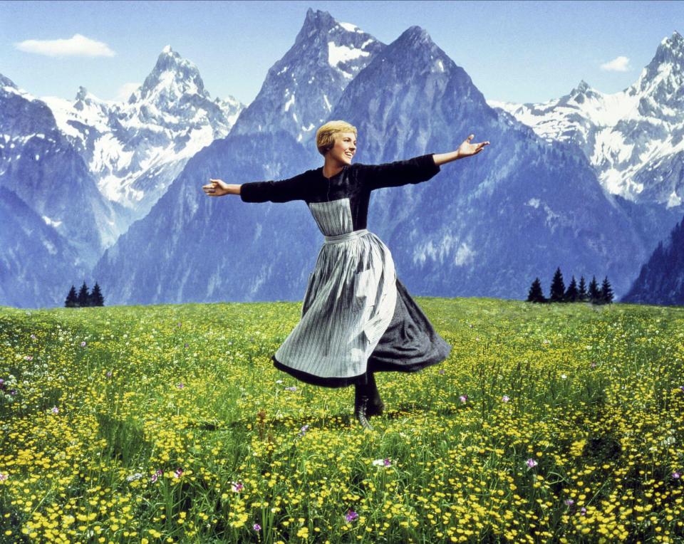 Julie Andrews in famous film The Sound of Music