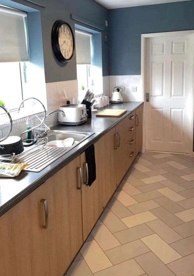 One DIY lover gave her council house kitchen a makeover with a bit of paint and vinyl